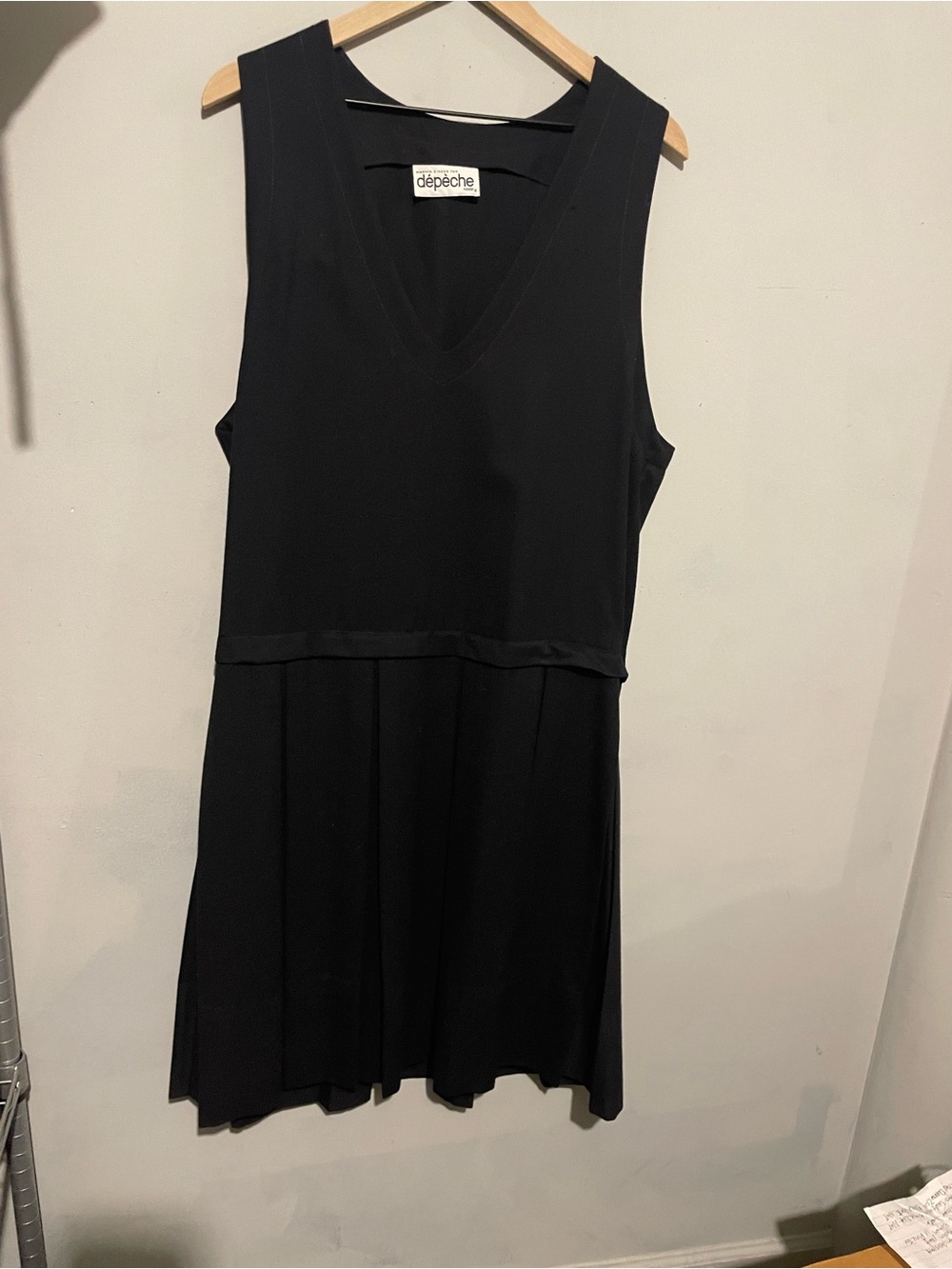 dépeche Black Garment with Branded Label